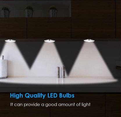 New Arrivals Battery 6Led Square Motion Sensor Night Light PIR Induction Under Cabinet Lights Stairs Kitchen Closet Lamp