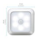 New Arrivals Battery 6Led Square Motion Sensor Night Light PIR Induction Under Cabinet Lights Stairs Kitchen Closet Lamp