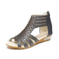 Women's Open Toe Rhinestone Wedge Hollow Sandals